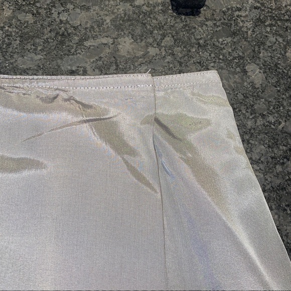 Vintage Y2K Gap A-Line Wrap Skirt Silver Sz 6 - Picture 5 of 6